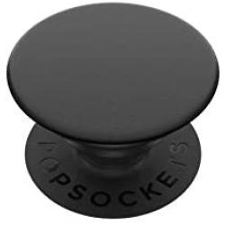 PopSockets: PopGrip with Swappable Top for Phones & Tablets - Black