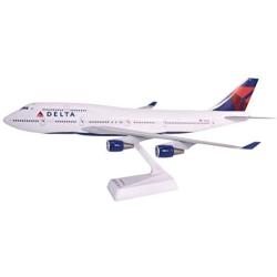 Delta (07-Cur) Boeing 747-400 Airplane Miniature Model Snap Fit 1:200 Part#ABO-74740H-019