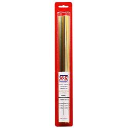 K & S Precision Metals 3407 Brass Strip.016 / .025 / .032 / .064 Thick Contains: 1/4, 1/2, 3/4 Wide, 12 Pieces per Pack, Made in The USA