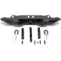 RCLions Metal Rear Bumper with 2 Shackles/Trailer Hitch for TRX4 1/10th RC Crawler Car