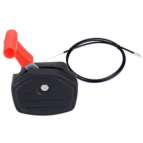 Fuerdi Universal Switch Lever Control Handle & 56'' Throttle Cable Kit for Lawnmower Lawn Mower Parts Mayitr Garden Tools