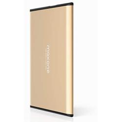 Maxone 250GB Ultra Slim Portable External Hard Drive HDD USB 3.0 for PC, Mac, Laptop, PS4, Xbox one - Gold