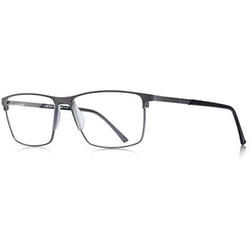 MERRYS Fashion Blue Light Blocking Glasses - Reading Glasses Metal Frame Spring Hinge Readers for Men Eyeglasses
