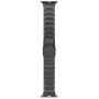 LDFAS Compatible for Apple Watch Band 44mm 42mm, Sport Stainless Steel Metal Strap with Safety Buckle for iWatch Bands Compatible for Apple Watch SE, Apple Watch Series 6/5/4/3 Smartwatch, Space Gray