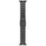 LDFAS Compatible for Apple Watch Band 44mm 42mm, Sport Stainless Steel Metal Strap with Safety Buckle for iWatch Bands Compatible for Apple Watch SE, Apple Watch Series 6/5/4/3 Smartwatch, Space Gray