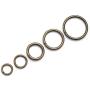 60Pcs Multi-Purpose Metal O Ring Non-Welded Rounde Ring for Macrame, Camping Belt, Dog Leashes, Hardware, Bags and More Craft Project - 13mm, 16mm,19mm, 26mm, 32mm