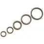 60Pcs Multi-Purpose Metal O Ring Non-Welded Rounde Ring for Macrame, Camping Belt, Dog Leashes, Hardware, Bags and More Craft Project - 13mm, 16mm,19mm, 26mm, 32mm