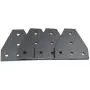 Befenybay 4PCS/Set Corner Bracket Plate with 20PCS M5x8mm Screws and 20PCS M5 T Nuts, 5-Hole Tee Outside Joining Plate for 2020 Series Aluminum Profile 3D Printer Frame (Black T-4 with Screw)