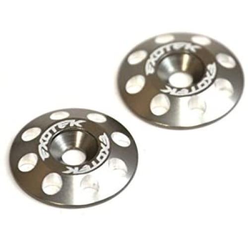 Exotek 1678Gun Flite Wing Buttons V2, 6061 Aluminum, Gunmetal Anodized