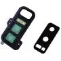 md0410 Replacement Compatible with Samsung Galaxy Note 8 Phone Model N950 - Blue Back Glass with Rear Camera Flash Lens Metal Frame Cover and Opening/Repair Tool
