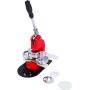 PanelTech Button Maker Badge Punch Press Machine 1-1/4 Inch 32mm Button Maker Machine with 1000 Pcs Circle Button Parts and Circle Cutter