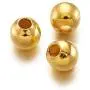 Craftdady 500Pcs 4mm Golden Mini Round Ball Bead Spacers Metal Tiny Smooth Rondelle Charm Loose Beads for DIY Jewelry Craft Making Hole: 1.5mm Craftdady 500Pcs 4mm Golden Mini Round Ball Bead Spacers Metal Tiny Smooth Rondelle Charm Loose Beads for DIY Jewelry Craft Making Hole: 1.5mm