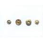 Metal Snap Fasteners Leather Snaps Button Press Studs Fastener Snap Pack of 10 Sets for DIY Leather Craft Repairing Decoration (15mm, Gold)
