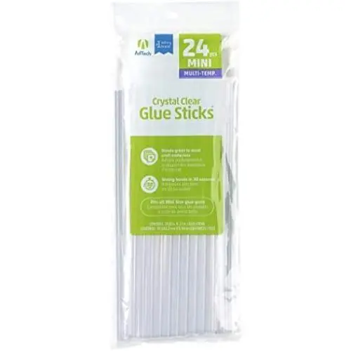 AdTech 8'' Mini Hot Glue Stick-24pk, Part# W220-3824