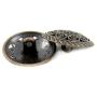 Bezelry 12 Pieces Lacework Filigree Antique Copper Metal Shank Buttons. 21mm (3/4 inch)