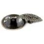 Bezelry 12 Pieces Lacework Filigree Antique Copper Metal Shank Buttons. 21mm (3/4 inch)