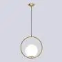H XD GLOBAL Modern Fashion Spherical Gold Metal & Glass Hanging Light, Pendant Lighting Base on E27 Bulb(Circle 20cm) H XD GLOBAL Modern Fashion Spherical Gold Metal & Glass Hanging Light, Pendant Lighting Base on E27 Bulb(Circle 20cm)