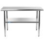 18'' X 36'' AmGood Stainless Steel Work Table | NSF Metal Prep Table | Commercial & Residential Kitchen Laundry Garage Utility Bench