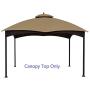 ALISUN Replacement Canopy Top for Lowes 10 x 12 Gazebo #TPGAZ17-002C (Golden Brown Canopy Top Only)