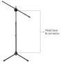 Amazon Basics Tripod Boom Microphone Stand - Height-Adjustable with Metal Base - 3.1 - 5.3-Foot