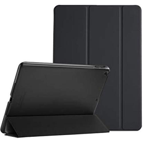 ProCase iPad 9.7 Case (Old Model) 2018 iPad 6th Generation / 2017 iPad 5th Generation Case - Ultra Slim Lightweight Stand Case with Translucent Frosted Back Smart Cover for iPad 9.7 Inch –Black