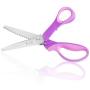 Sewing Pinking Shears for Fabric Paper Professional Craft Scissors with Sharp Stainless Steel Blades, P.LOTOR Lightweight Serrated Scissors with Comfortable Handle 9.3 Inch