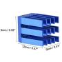 uxcell Electronic Radiators Heatsink for Stepper Motor,3D Printer 9x9x12mm Blue 10pcs