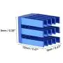 uxcell Electronic Radiators Heatsink for Stepper Motor, 3D Printer 9x9x12mm Blue 5pcs