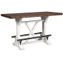 Signature Design by Ashley Valebeck Counter Height Dining Room Table, White/Brown