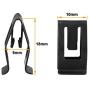 uxcell 20Pcs Black Auto Car Dash Dashboard Console Trim Metal Retainer
