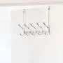 iDesign York Metal Over the Door Organizer, 5-Hook Rack for Coats, Hats, Robes, Towels, Jackets, Purses, Bedroom, Closet, and Bathroom, 15.28'' x 5.25'' x 11'', Chrome iDesign York Metal Over the Door Organizer, 5-Hook Rack for Coats, Hats, Robes, Towels, Jackets, Purses, Bedroom, Closet, and Bathroom, 15.28'' x 5.25'' x 11'', Chrome