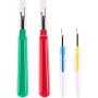 Seam Ripper and Thread Remover Kit,2 Big and 2 Small Sewing Stitch Thread Unpicker and 1 Sewing Trimming Scissor Nipper Tool for Thread Remove.