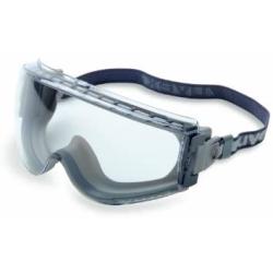 Uvex Stealth Safety Goggles with Clear Uvextreme Anti-Fog Lens, Gray Body & Fabric Headband (S3960CI)