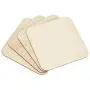 Wood Rounded Squares for Crafts, Unfinished Wooden Cutout (5.1 in, 36 Pieces) Wood Rounded Squares for Crafts, Unfinished Wooden Cutout (5.1 in, 36 Pieces)