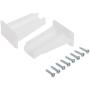Prime-Line R 7227 Rear Drawer Track Socket, Nylon, White Prime-Line R 7227 Rear Drawer Track Socket, Nylon, White
