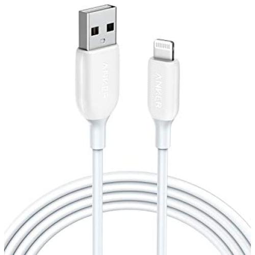 Anker Powerline III Lightning Cable 6 Foot iPhone Charger Cord MFi Certified for iPhone 11 Pro Max, 11 Pro, X, Xs, Xr, Xs Max, 8, 8 Plus, 7 and More, Ultra Durable (White)