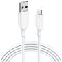 Anker Powerline III Lightning Cable 6 Foot iPhone Charger Cord MFi Certified for iPhone 11 Pro Max, 11 Pro, X, Xs, Xr, Xs Max, 8, 8 Plus, 7 and More, Ultra Durable (White)