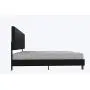 DHP Janford Upholstered Bed with Chic Design | Full | Black Faux Leather DHP Janford Upholstered Bed with Chic Design | Full | Black Faux Leather