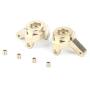 LCX Racing 1/24th RC Crawler Car CNC Machined Brass Steering Knuckle Set 7g/pcs for Axial SCX24 90081, Upgrades Parts Accessories