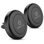 Magnetic Phone Mount, WixGear [2 Pack] Universal Air Vent Magnetic Phone Car Mount Phone Holder, for Cell Phones and Mini Tablets with 4 Metal Plates