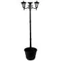 Sun-Ray 312014 Vittoria 2-Head Solar LED Lamp Post & Planter, Batteries Included, 7, Black Sun-Ray 312014 Vittoria 2-Head Solar LED Lamp Post & Planter, Batteries Included, 7, Black