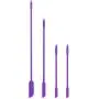 EVEREST GOOSE Mini Silicone Spatula-Makeup Spatula-4 Pack Small Silicone Spatula-Thin Spatula Set for Skinny Openings Tiny Scraper for Jar,Kitchen Bottles,Cosmetic(Purple) EVEREST GOOSE Mini Silicone Spatula-Makeup Spatula-4 Pack Small Silicone Spatula-Thin Spatula Set for Skinny Openings Tiny Scraper for Jar,Kitchen Bottles,Cosmetic(Purple)