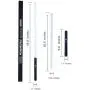 KYBERS RGB 11 Colors Changeable Lightsaber Metal Aluminum Hilt Light Saber with 3 Mode Sound Force FX Dueling Lightsaber Black hilt (Basic-SC-Black-RGB)