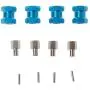 YU-NIYUT 4PCS Wheel Hex Hub M12 12mm Extension Adaptor M15 15mm 4 Longer Combiner Coupler Alloy for 1/10 RC Crawler RC Spare Parts, Modification Fun & RC Lovers Choice