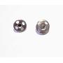50 Pairs/Set Silver 8mm Metal Sew-on Snap Buttons Press Stud Fasteners Press Button Craft Rapid Rivet Making Poppers Stainless Steel Stud Sewing Accessories Buttons Scrapbooking Dress Clothing Bags