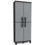 Keter Storage Cabinet with Doors and Shelves - Perfect for Garage and Basement Organization, Grey