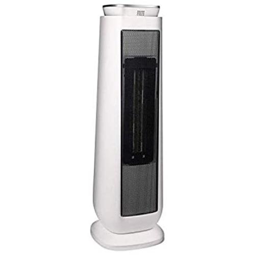 PELONIS PHTPU1501 Ceramic Tower 1500W Indoor Space Heater with Oscillation, Remote Control, Programmable Thermostat&8H Timer, Tip-Over Switch& Overheat Protect, 7.17 x 7.17 x 22.95 inches, White