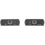 StarTech.com 2 Port USB 2.0 Extender Hub Over Cat5e/Cat6 Cable (RJ45) - 330ft/100m Industrial Metal USB Extender Adapter Kit w/ESD Protection - Externally Powered - 480 Mbps (USB2002EXT2NA)