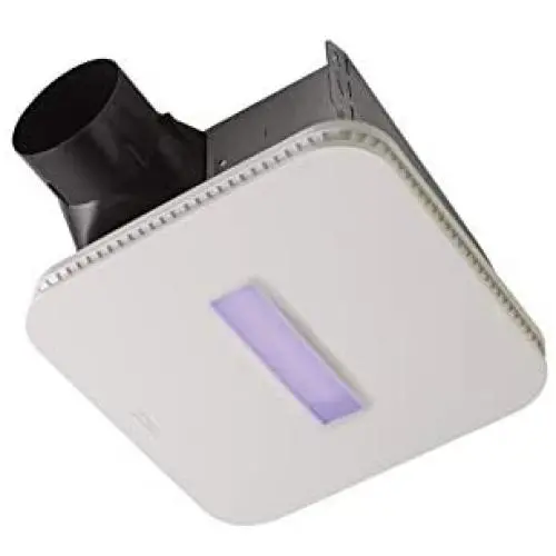 Broan-NuTone AR110LKVV SurfaceShield Vital Vio Powered Exhaust Vent LED White Light & Antibacterial Violet Light, 110 CFM Broan-NuTone AR110LKVV SurfaceShield Vital Vio Powered Exhaust Vent LED White Light & Antibacterial Violet Light, 110 CFM