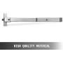 Happybuy Door Push Bar Panic Exit Device with Exterior Lever Commercial Emergency Exit Bar Panic Exit Device for Wood Metal Door Panic Exit Bar with Door Knob (Push Bar with Lever)